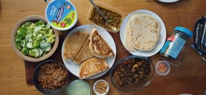 Veggie cottage pie flatbreads