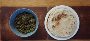 Tofu and mushroom keema