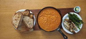 Creamy paprikash beans