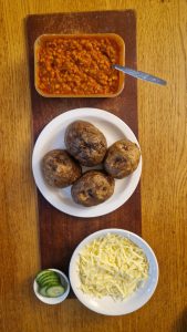 Jackets with smoky beans